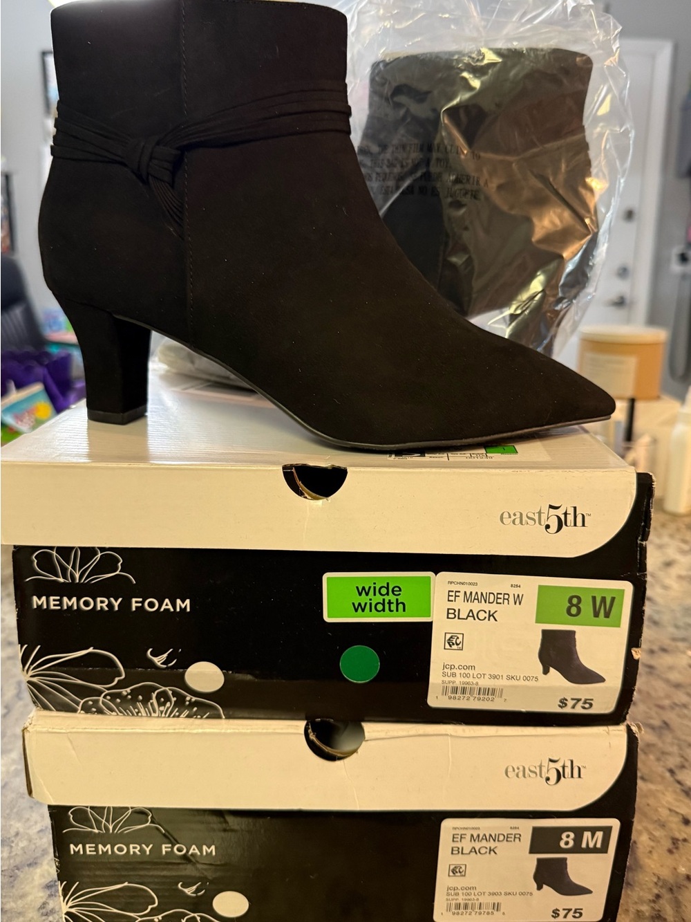 NIB East 5th Black Ankle Boots